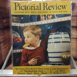 Vintage Magazine Pictorial Review " The Goose Hung High" by Della Lutes Nov 1938